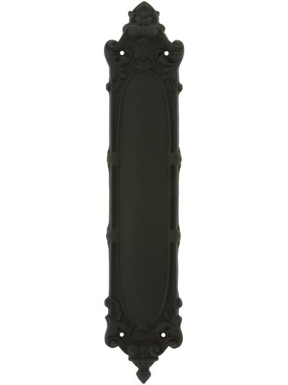 Marseilles Pattern Push Plate In Oil-Rubbed Bronze.